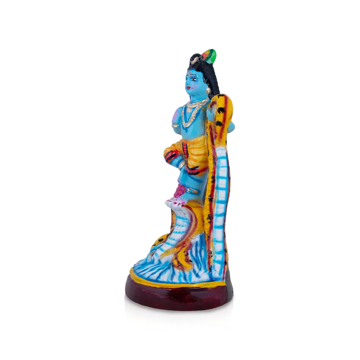 Krishna Kalinga Narthanam Paper Mache Golu Bommai - 12 x 6 Inches | Giri Golu Doll/ Navaratri Golu Bomma/Gombe - Image 2