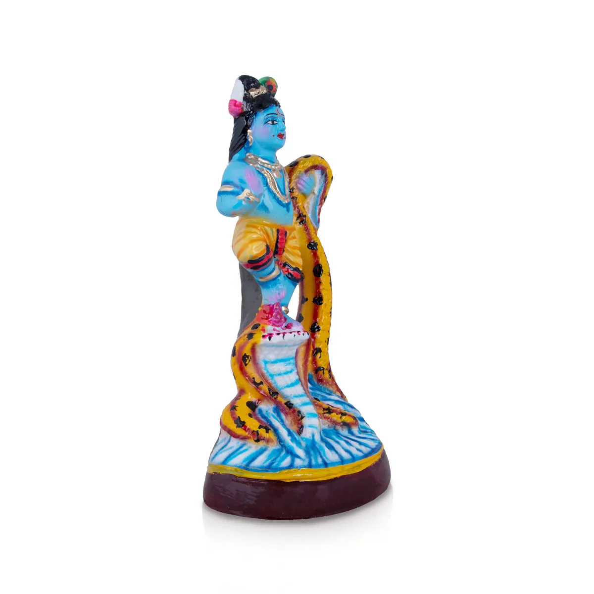 Krishna Kalinga Narthanam Paper Mache Golu Bommai - 12 x 6 Inches | Giri Golu Doll/ Navaratri Golu Bomma/Gombe - Image 3