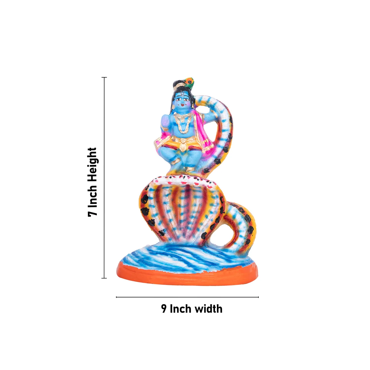 Krishna Leela Clay Golu Bommai Set - 7 x 9 Inches | Giri Golu Doll/ Navaratri Golu Bomma/Gombe/Bommai - Image 10