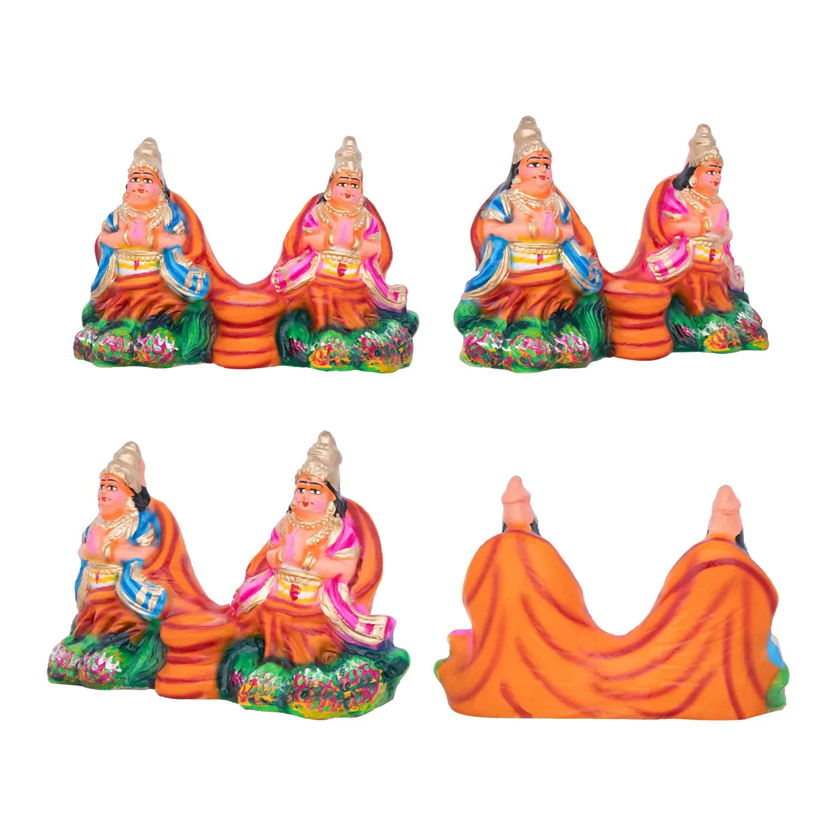 Krishna Leela Clay Golu Bommai Set - 7 x 9 Inches | Giri Golu Doll/ Navaratri Golu Bomma/Gombe/Bommai - Image 13