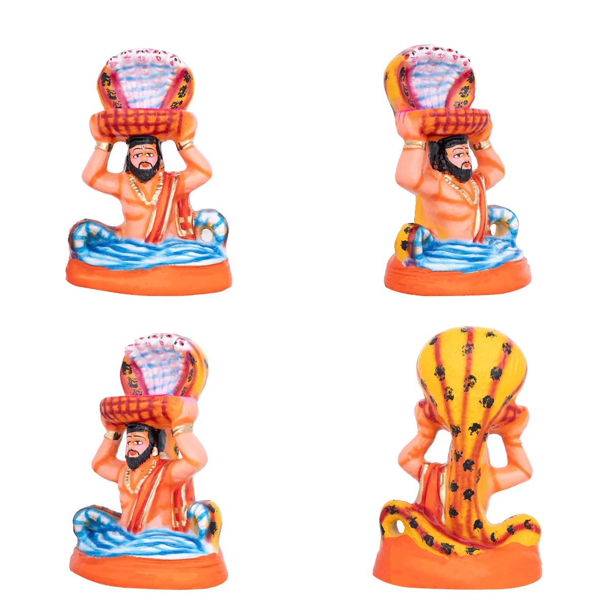 Krishna Leela Clay Golu Bommai Set - 7 x 9 Inches | Giri Golu Doll/ Navaratri Golu Bomma/Gombe/Bommai - Image 2