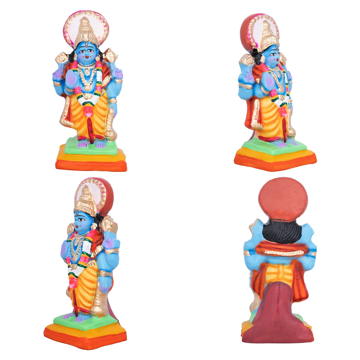 Krishna Leela Clay Golu Bommai Set - 7 x 9 Inches | Giri Golu Doll/ Navaratri Golu Bomma/Gombe/Bommai - Image 7