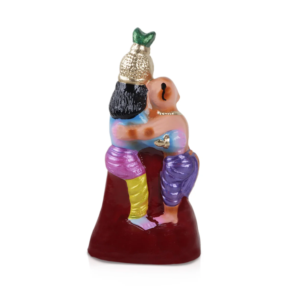 Krishna Murti With Kuselar Clay Golu Bommai- 11 X 7 Inches | Navaratri Golu Gombe/Giri Golu Doll/Navratri Decor - Image 4