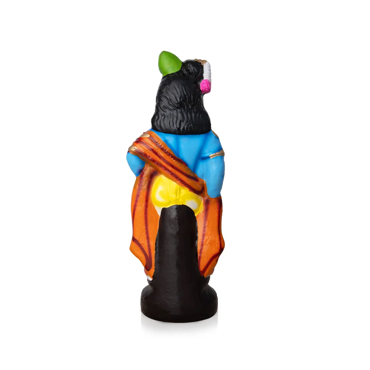 Krishna Standing Clay Golu Bommai - 11 x 4 Inches | Giri Golu Doll/ Navaratri Golu Bomma/Gombe/Bommai - Image 4
