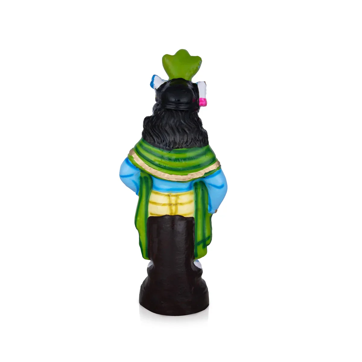 Krishna Standing Clay Golu Bommai - 13 x 7 Inches | Giri Golu Doll/ Navaratri Golu Bomma/Gombe/Bommai - Image 4