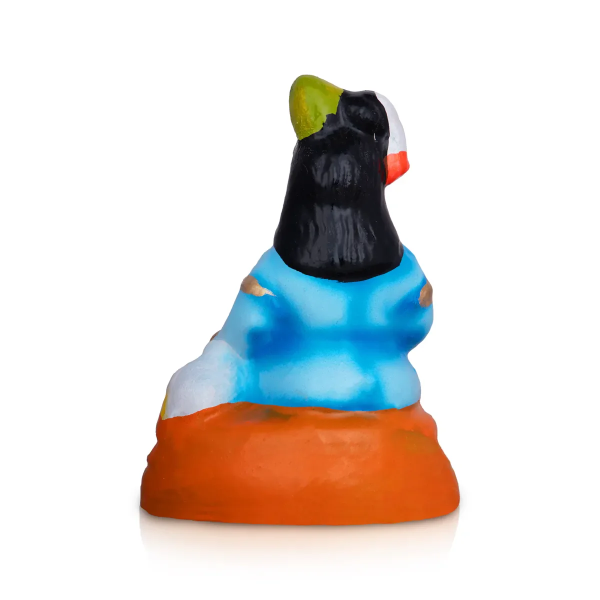 Krishna Statue Clay Golu Bommai - 6 x 3 Inches | Giri Golu Doll/ Navaratri Golu Bomma/ Bommai/ Gombe - Image 4