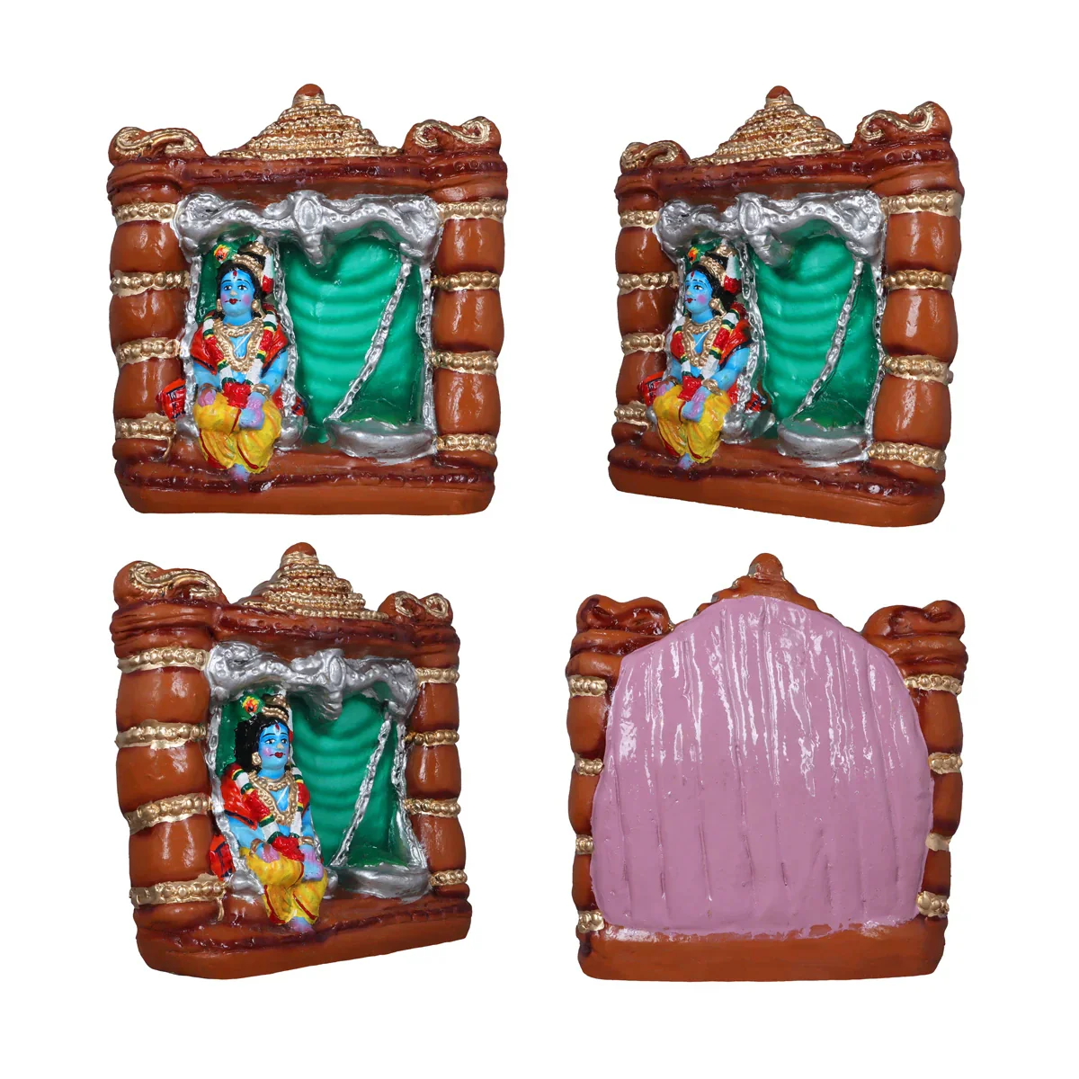 Krishna Thulabharam Clay Golu Bommai Set - 12 Inches | Giri Golu Doll/ Navaratri Golu Bomma/Gombe/Bommai - Image 2