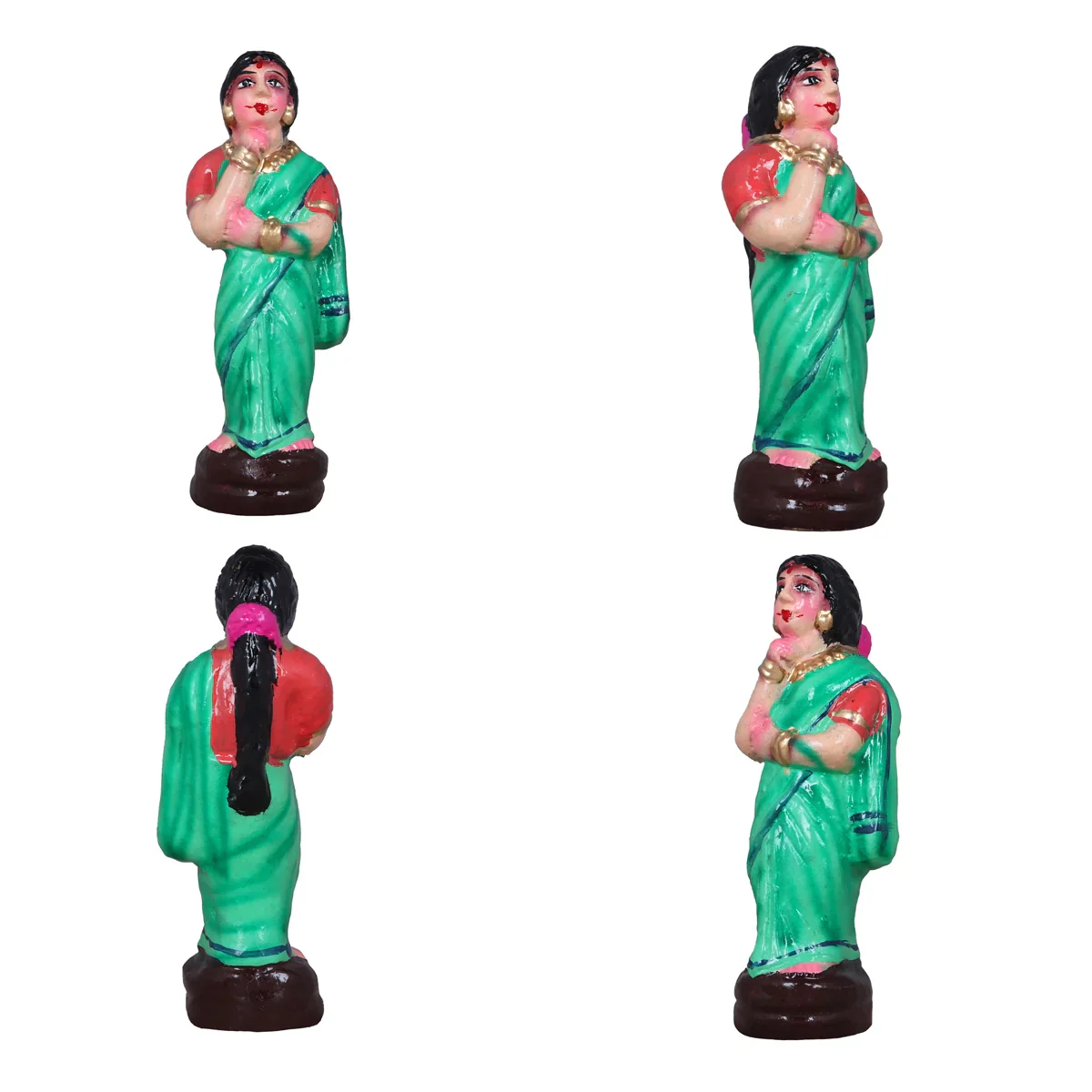Krishna Thulabharam Clay Golu Bommai Set - 12 Inches | Giri Golu Doll/ Navaratri Golu Bomma/Gombe/Bommai - Image 5