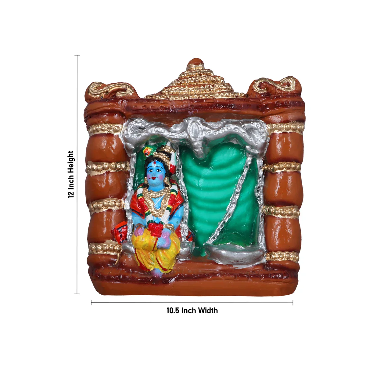 Krishna Thulabharam Clay Golu Bommai Set - 12 Inches | Giri Golu Doll/ Navaratri Golu Bomma/Gombe/Bommai - Image 7