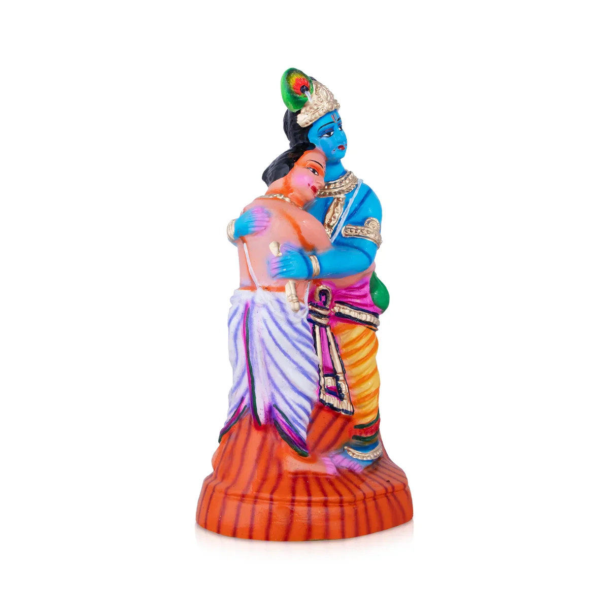 Krishna with Kuselar Paper Mache Golu Bommai - 13 x 6 Inches | Giri Golu Doll/ Navaratri Golu Bomma/Gombe - Image 3