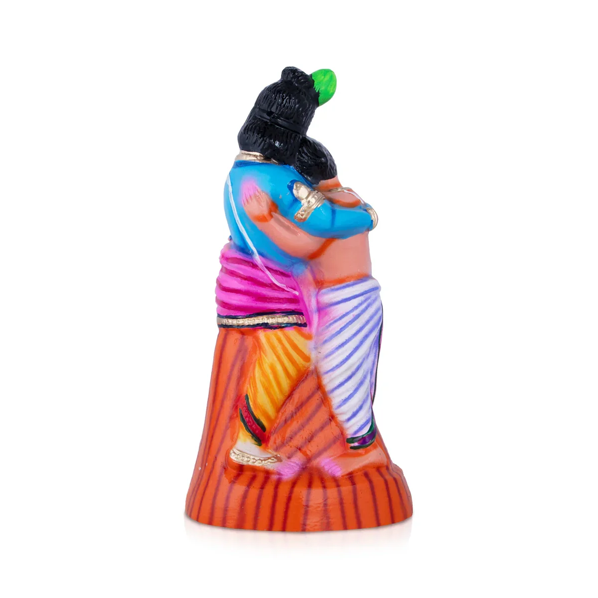 Krishna with Kuselar Paper Mache Golu Bommai - 13 x 6 Inches | Giri Golu Doll/ Navaratri Golu Bomma/Gombe - Image 4