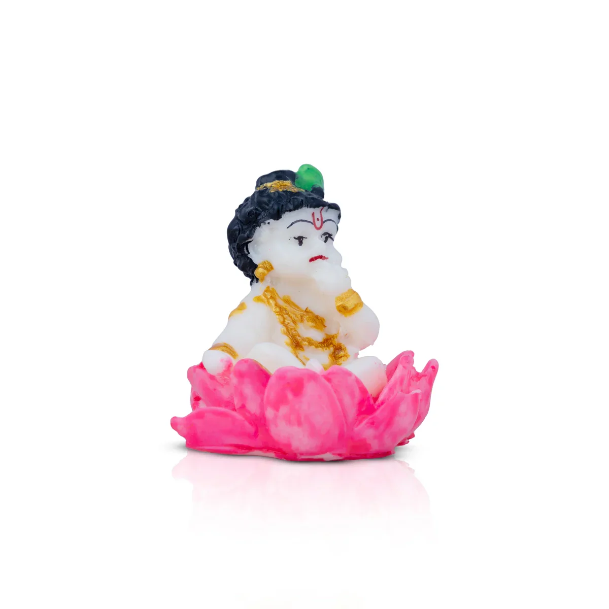 Krishnan Statue - 2 x 2 Inches | Resin Statue/ Krishna Idol for Pooja - Image 2