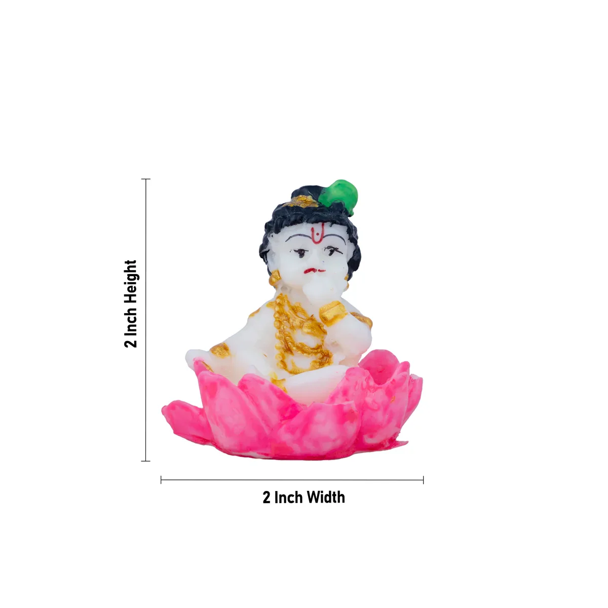 Krishnan Statue - 2 x 2 Inches | Resin Statue/ Krishna Idol for Pooja - Image 5