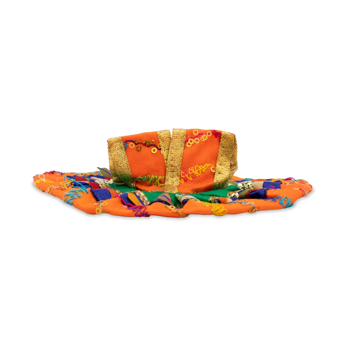 Krishnar Dress - 4.5 Inches | Satin Krishna Idol Dress/ Assorted Colour & Design - Image 3