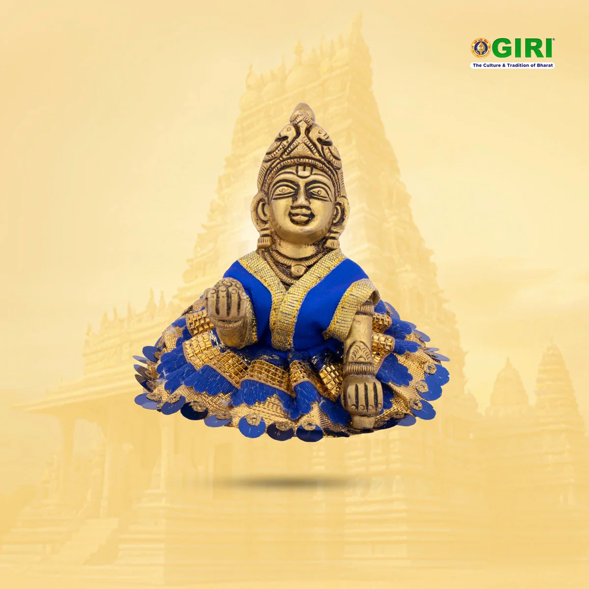 Krishnar Dress - 4.5 Inches | Satin Krishna Idol Dress for Deity/ Assorted Colour & Design - Image 18