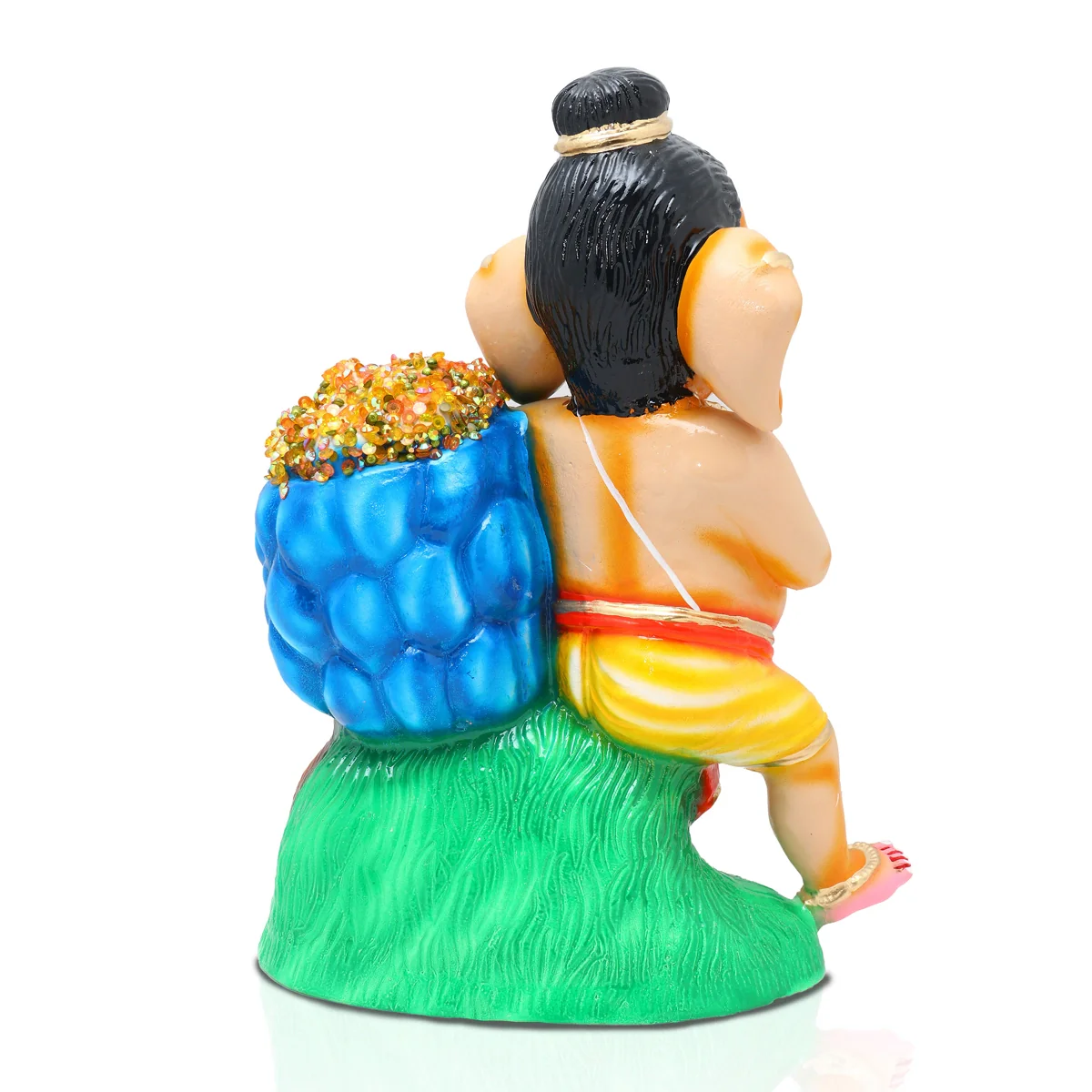 Kuber Ganapati Paper Mache Golu Bommai - 14 x 10 Inches | Giri Golu Doll/ Navaratri Golu Bomma/Gombe/Bommai - Image 2