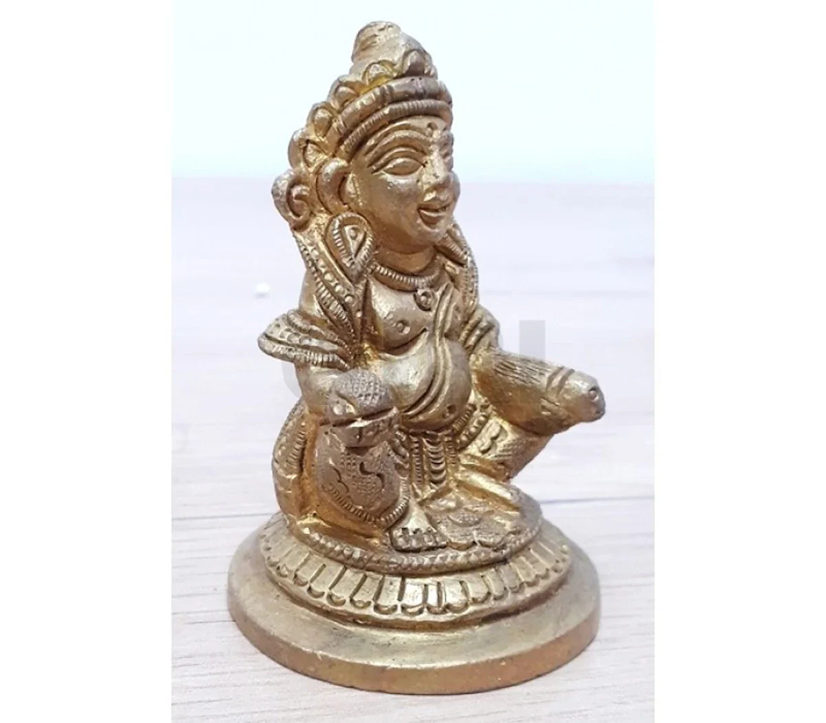 Kuber Murti - 3 Inches | Antique Brass Statue/ Kubera God Statue/ 300 Gms Approx - Image 2