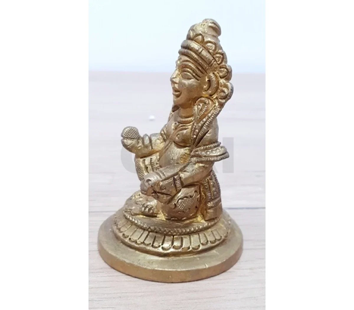 Kuber Murti - 3 Inches | Antique Brass Statue/ Kubera God Statue/ 300 Gms Approx - Image 3