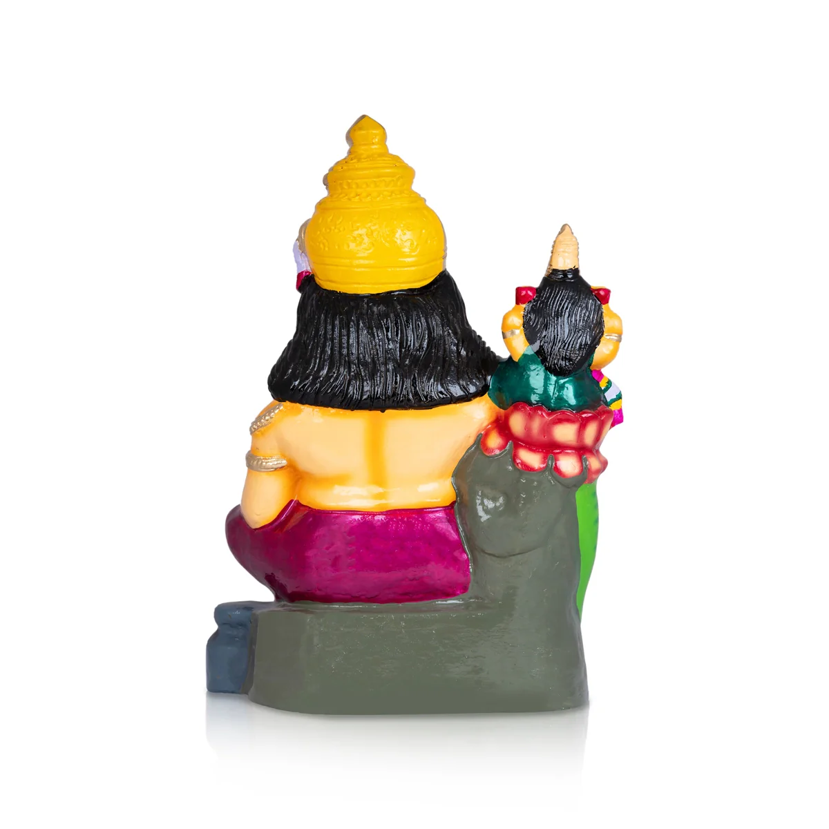 Kubera Lakshmi Statue Paper Mache Golu Bommai- 20 X 15 Inches | Giri Golu Doll/Navaratri Gombe/ Navratri Décor - Image 5