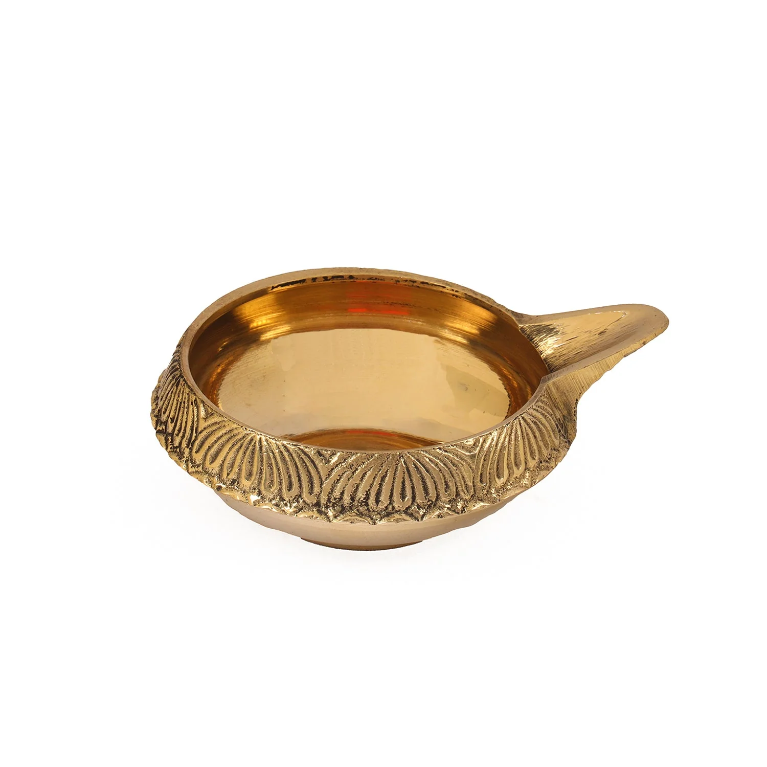 Kubera Vilakku - 1.25 x 4 Inches | Brass Lamp/ Kuber Deepam/ Kuber Diya for Pooja - Image 2