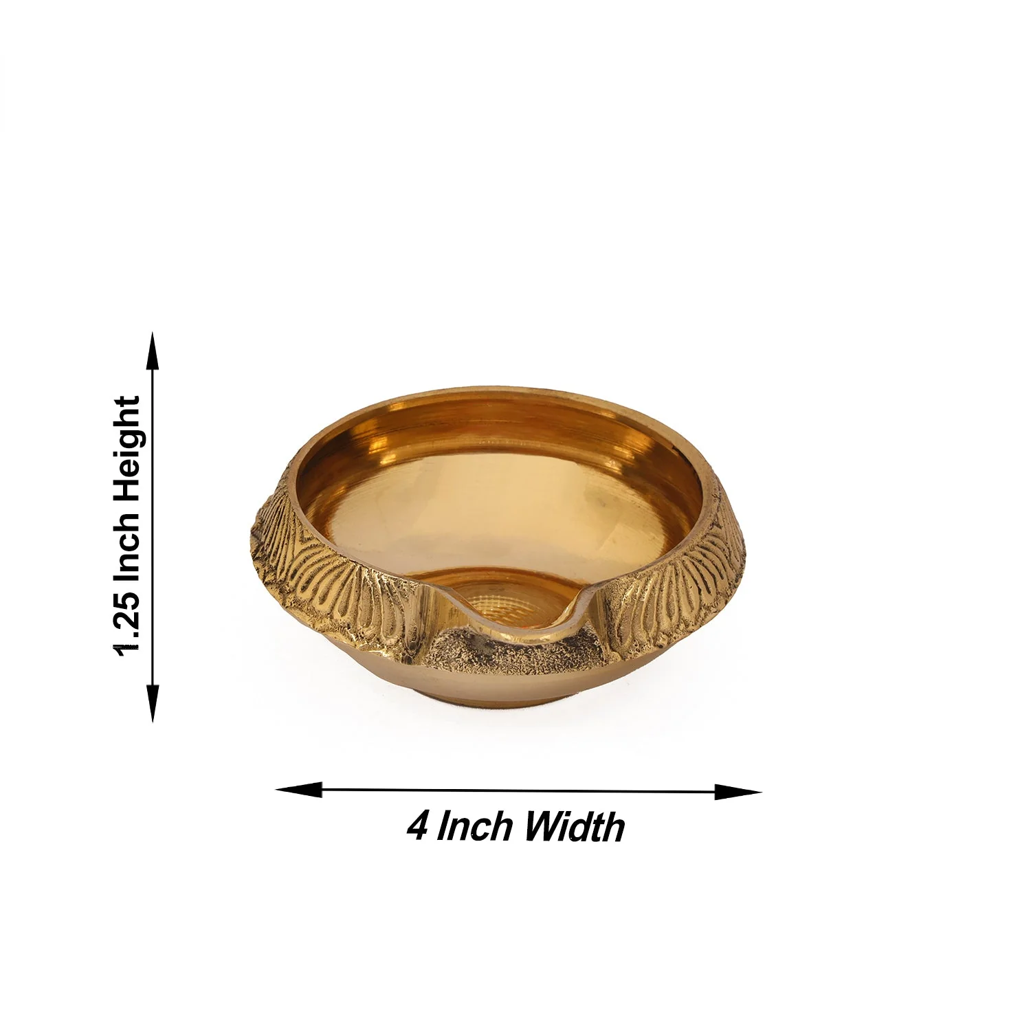 Kubera Vilakku - 1.25 x 4 Inches | Brass Lamp/ Kuber Deepam/ Kuber Diya for Pooja - Image 3