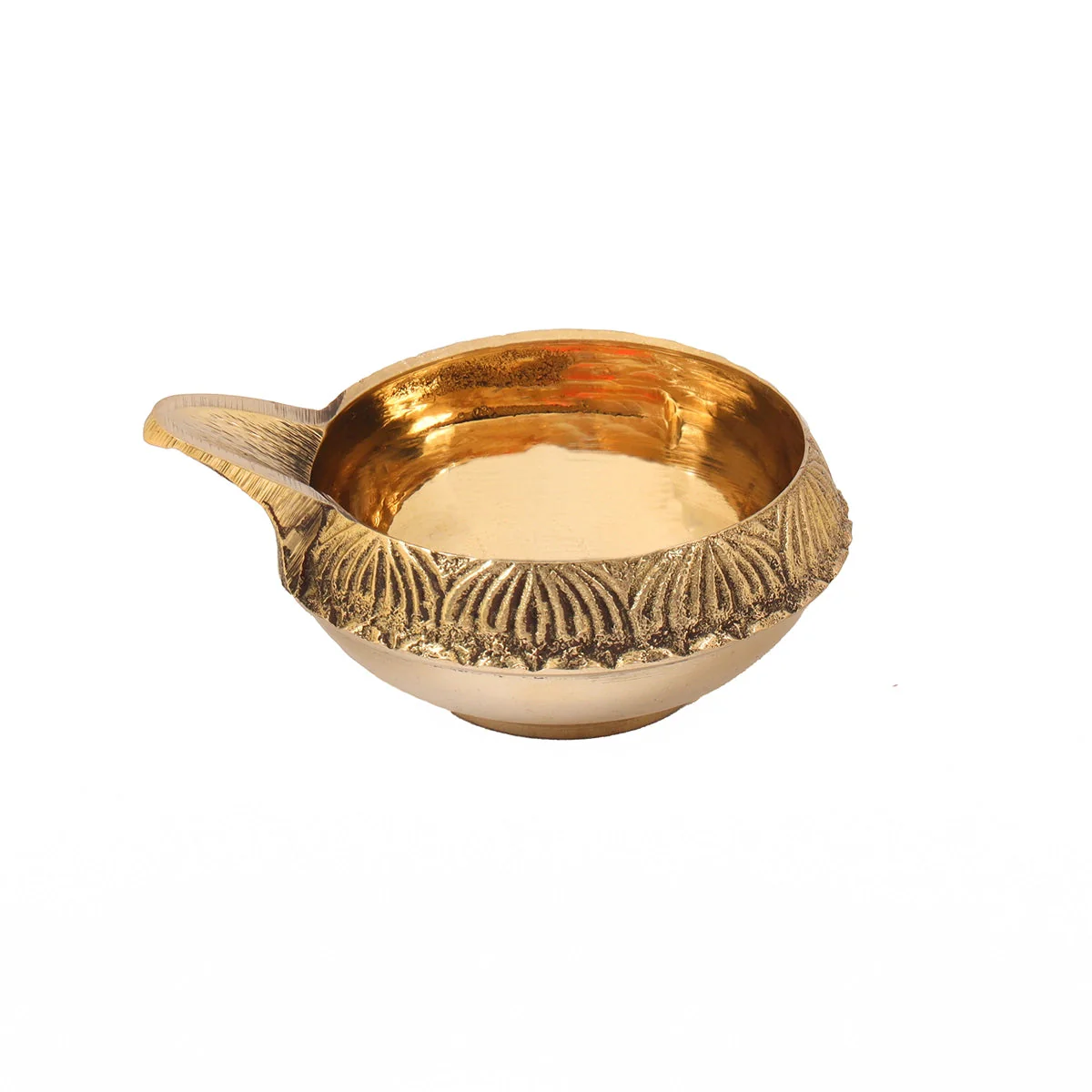 Kubera Vilakku - 1 x 2.25 Inches | Brass Lamp/ Kuber Deepam/ Kuber Diya for Pooja - Image 3