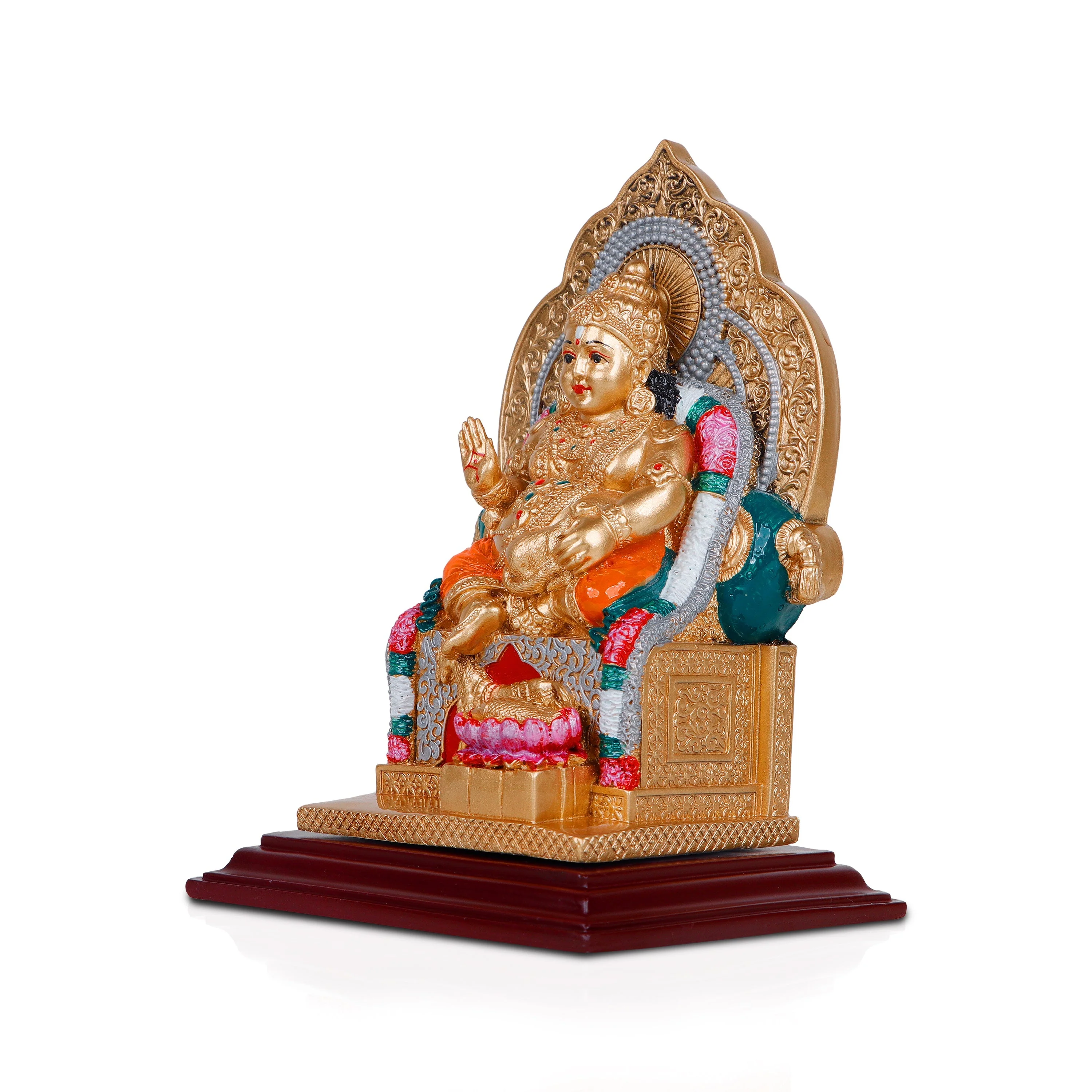 Kuberan Statue - 8 Inches | Kuber Murti/ Golden Polish Kuber Statue/ Kuberan Idol for Home - Image 3