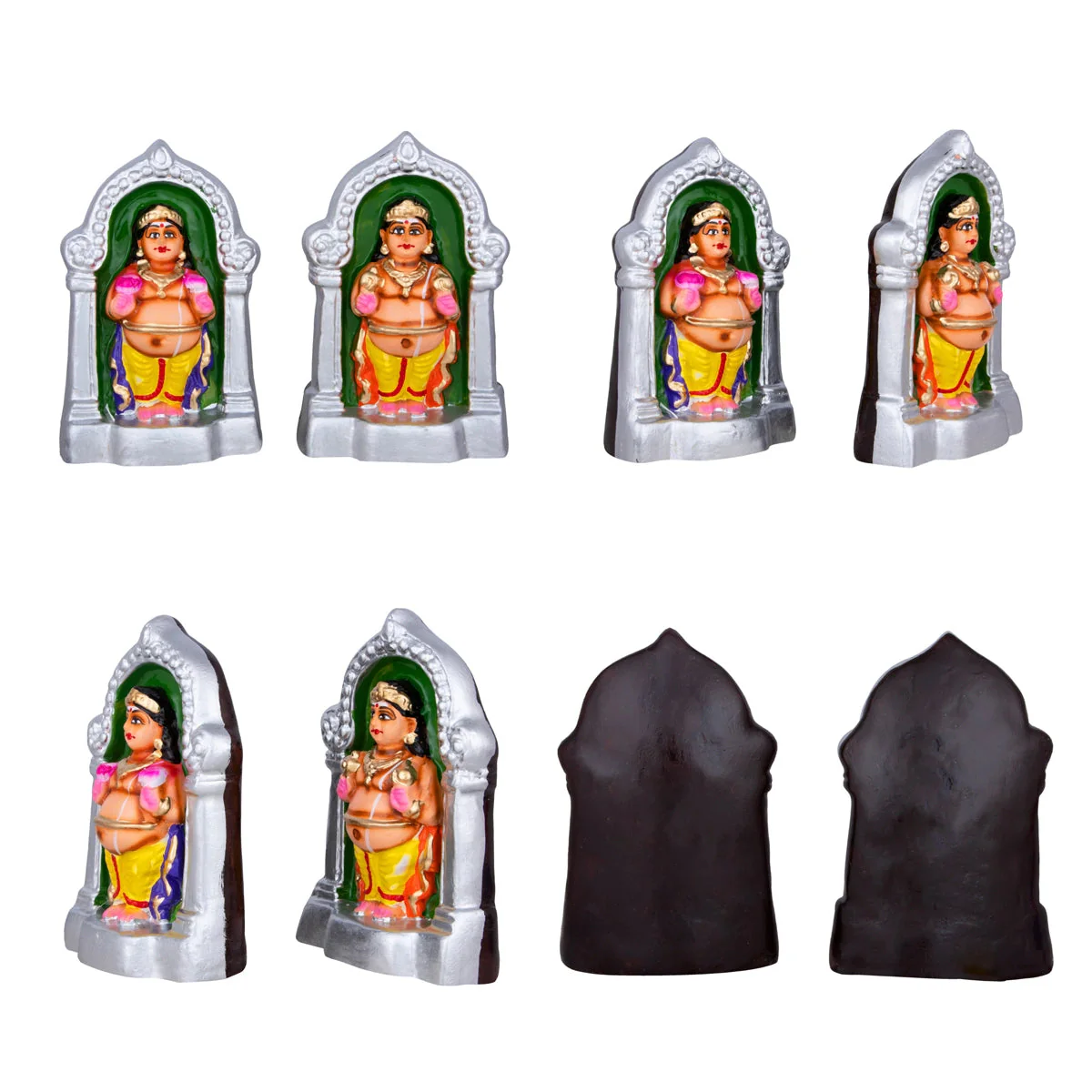 Kuberan Paper Mache Golu Bommai Set - 12 x 9 Inches | Giri Golu Doll/ Navaratri Golu Bomma/Bommai/Gombe - Image 2