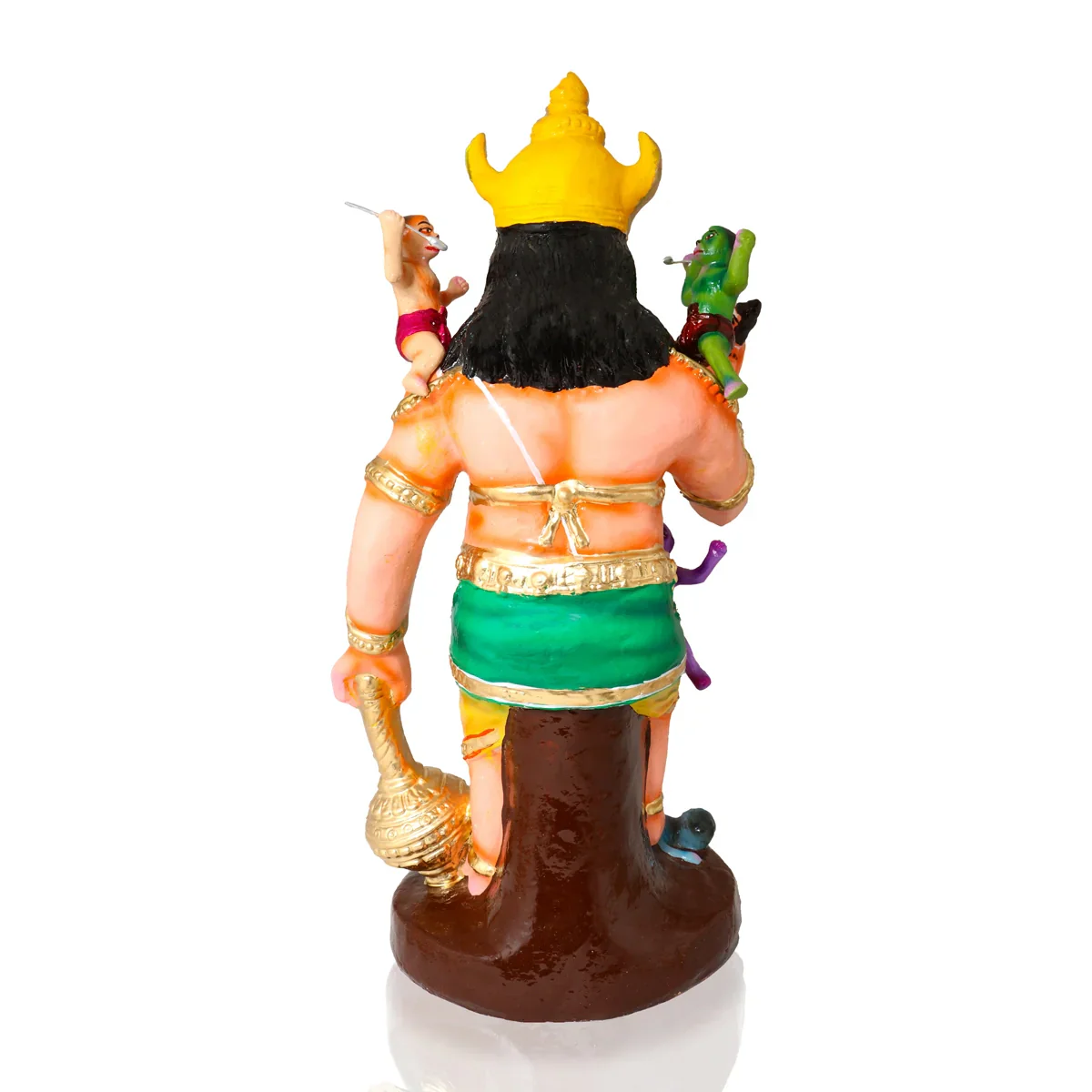 Kumbhakarna War Clay Golu Bommai Set - 19 x 12 Inches | Giri Golu Doll/ Navaratri Golu Bomma/Gombe/Bommai - Image 5
