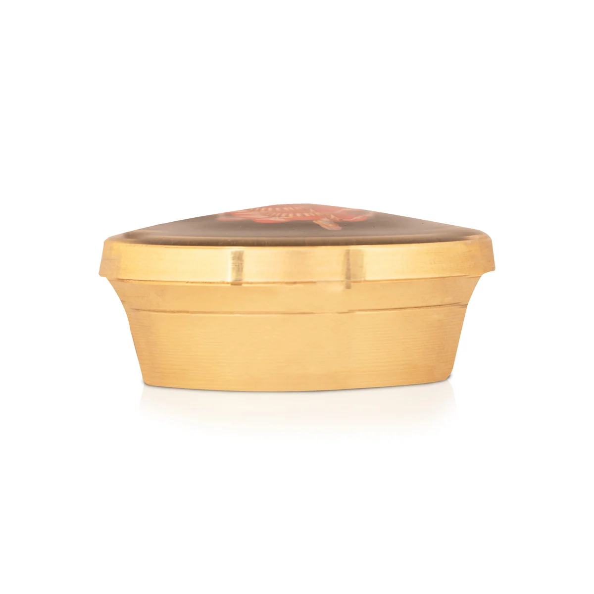 Kumkum Box - 0.75 x 2 Inches | Brass Kumkum Bharani/ Sindoor Pot With Varahi Design Lid for Women - Image 5