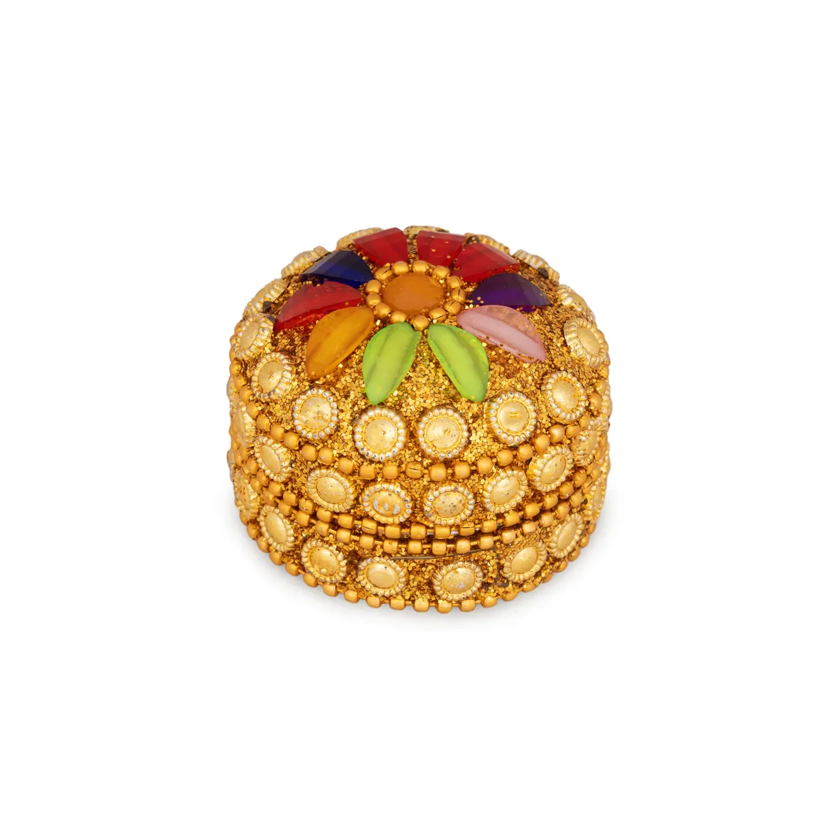 Kumkum Box- 2 X 1 Inches | 12 Pcs / Sindoor Box/ Fancy Kumkum Holder/ Decorative Pooja Dabbi - Image 3