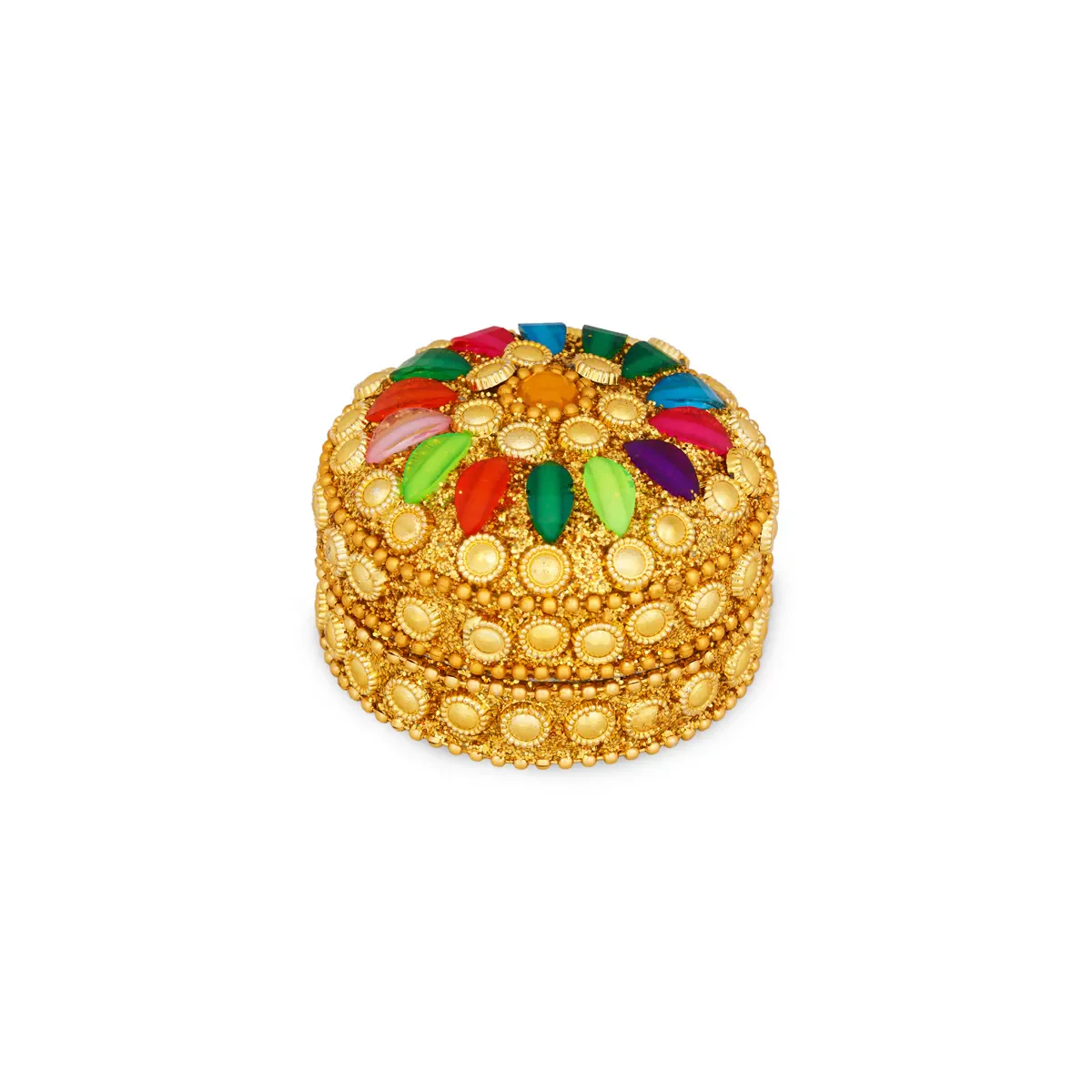 Kumkum Box - 2 X 1 Inches | 12 Pcs / Fancy Sindoor Box/ Kumkum Holder/ Decorative Pooja Dabbi - Image 3