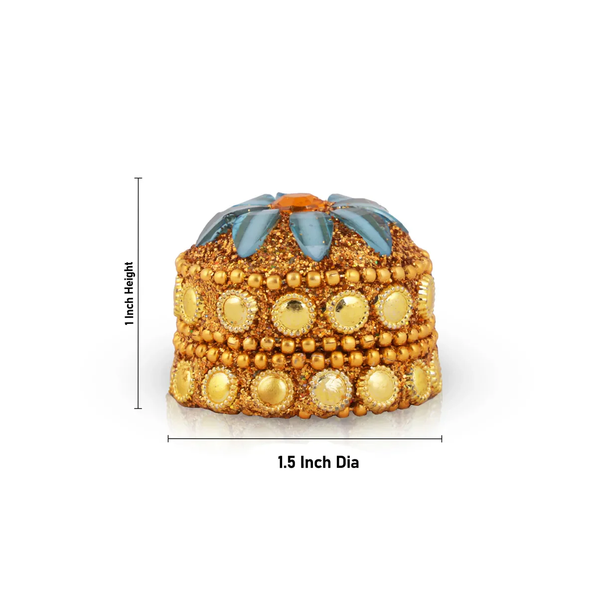 Kumkum Box Set - 1 X 1.5 Inches | 12 Pcs/ Kumkum Bharani/ Sindoor Pot For Storing Kumkum, Haldi And Pooja - Image 4