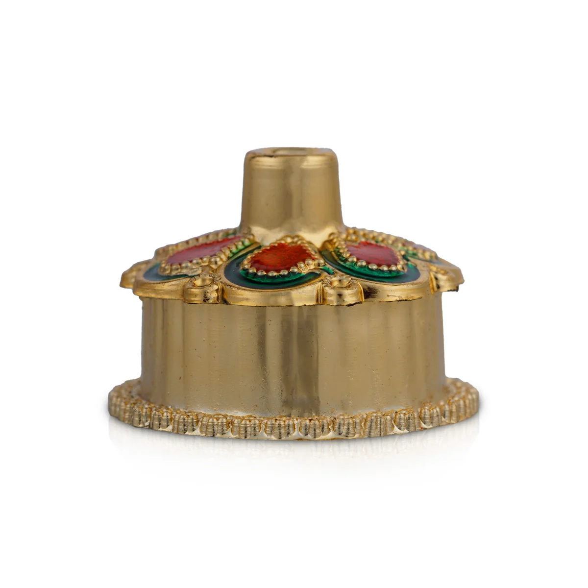 Kumkum Box Set - 1.5 x 1 Inches | 10 Pcs/ Kumkum Bharani/ Kumkum Pot for Pooja/ 100 Gms/ Assorted Design - Image 3