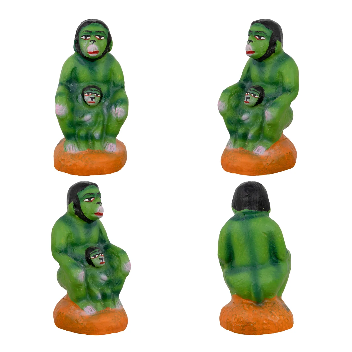Kurangu Kulla Viyabari Clay Golu Bommai Set - 10 x 8 Inches | Giri Golu Doll/ Navaratri Golu Bomma/Gombe/Bommai - Image 6