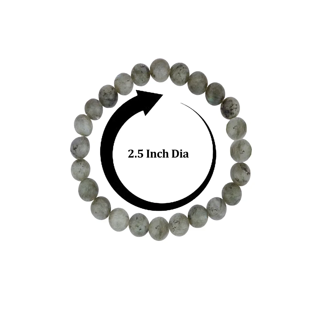 Labradorite Bracelet - 2.5 Inches | Labradorite Crystal Bracelet/ Crystal Jewellery for Men & Women - Image 3