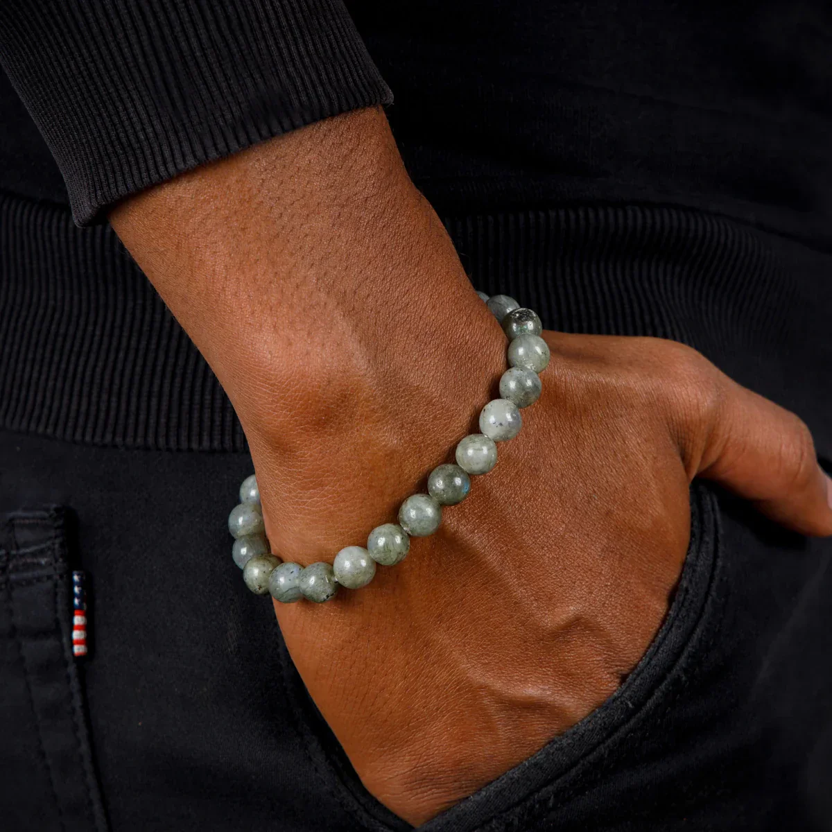 Labradorite Bracelet - 2.5 Inches | Labradorite Crystal Bracelet/ Crystal Jewellery for Men & Women - Image 5