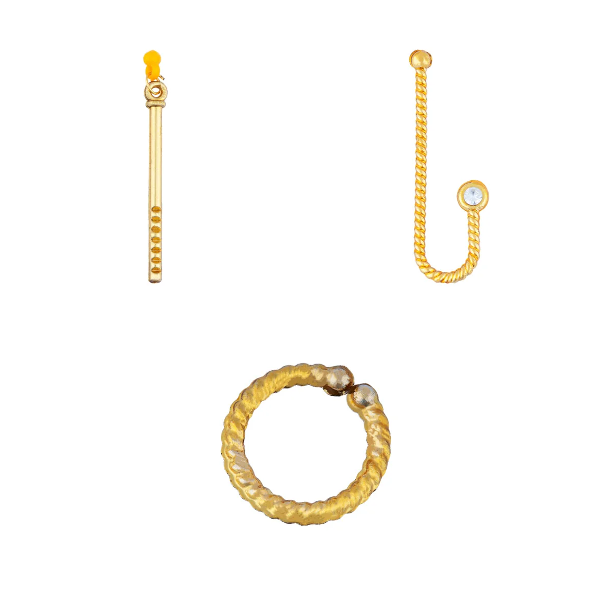 Laddu Gopal Jewellery Set | Gold Polish Artificial Jewellery/ Krishna Jewellery Set for Laddu Gopal - Image 3