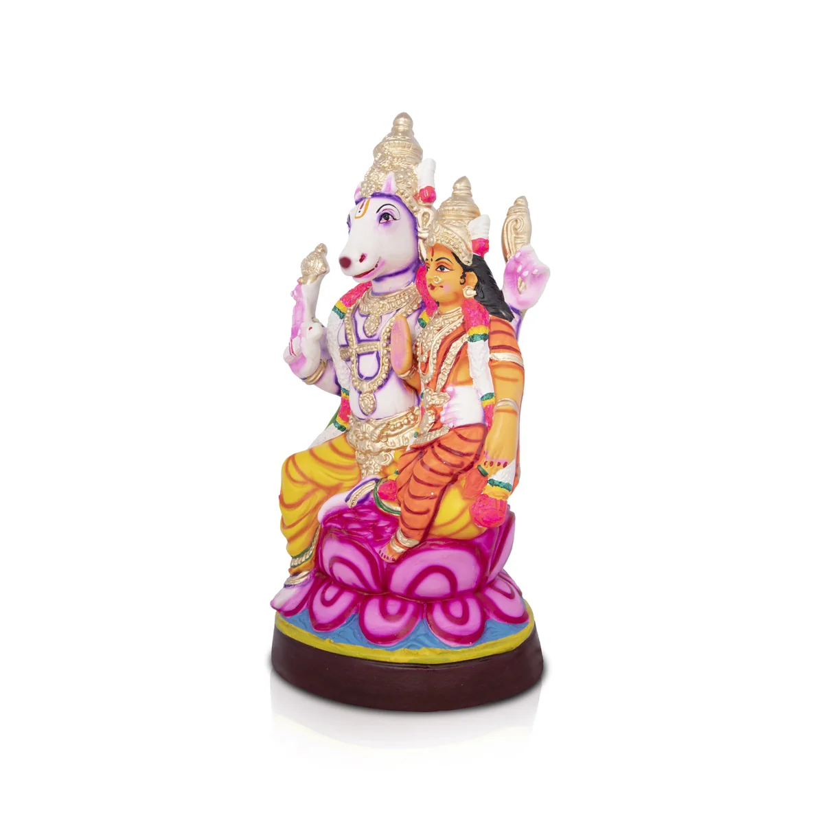 Lakshmi Hayagreevar Paper Mache Golu Bommai - 22 x 11 Inches | Giri Golu Doll/ Navaratri Golu Bomma/Gombe/Bommai - Image 2