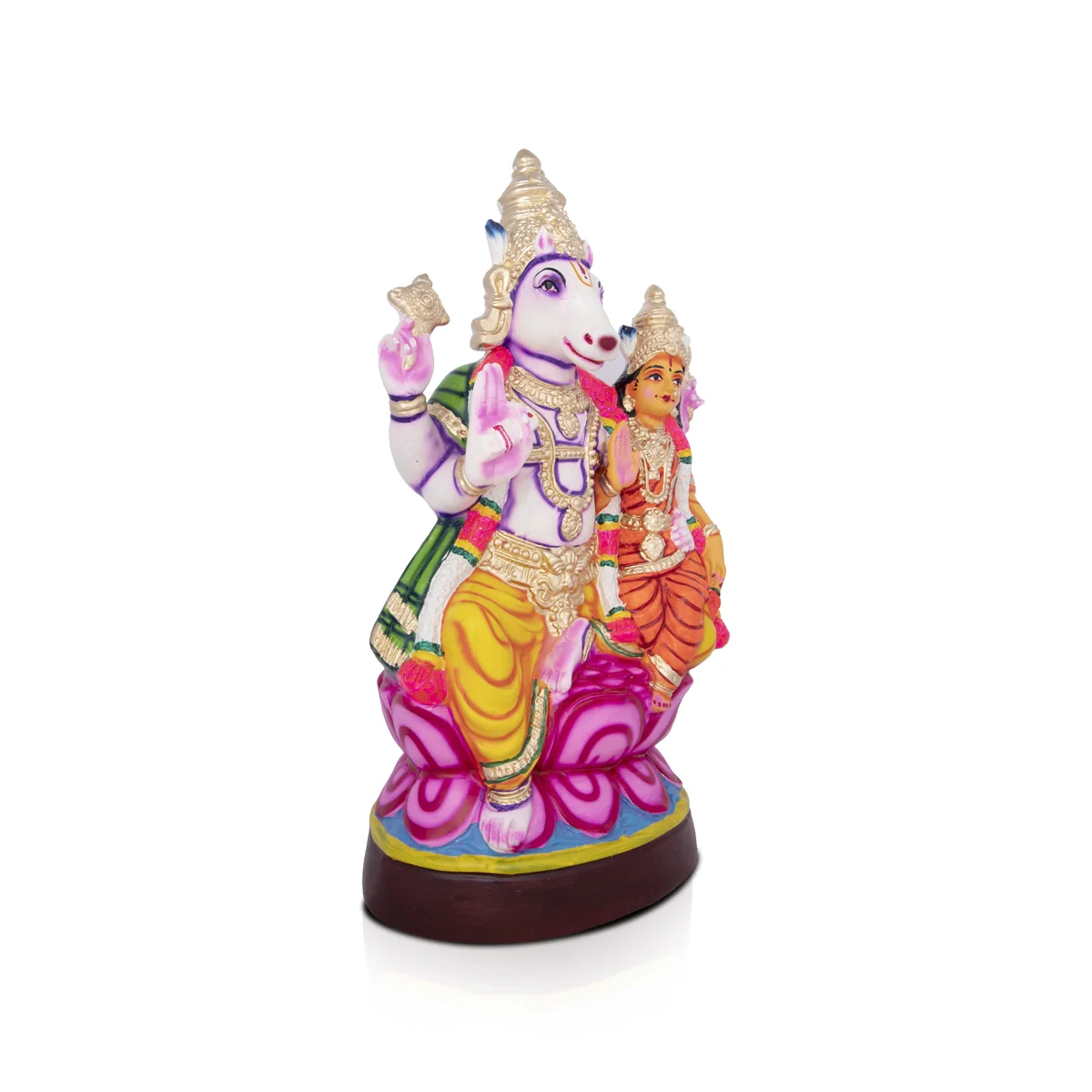 Lakshmi Hayagreevar Paper Mache Golu Bommai - 22 x 11 Inches | Giri Golu Doll/ Navaratri Golu Bomma/Gombe/Bommai - Image 3
