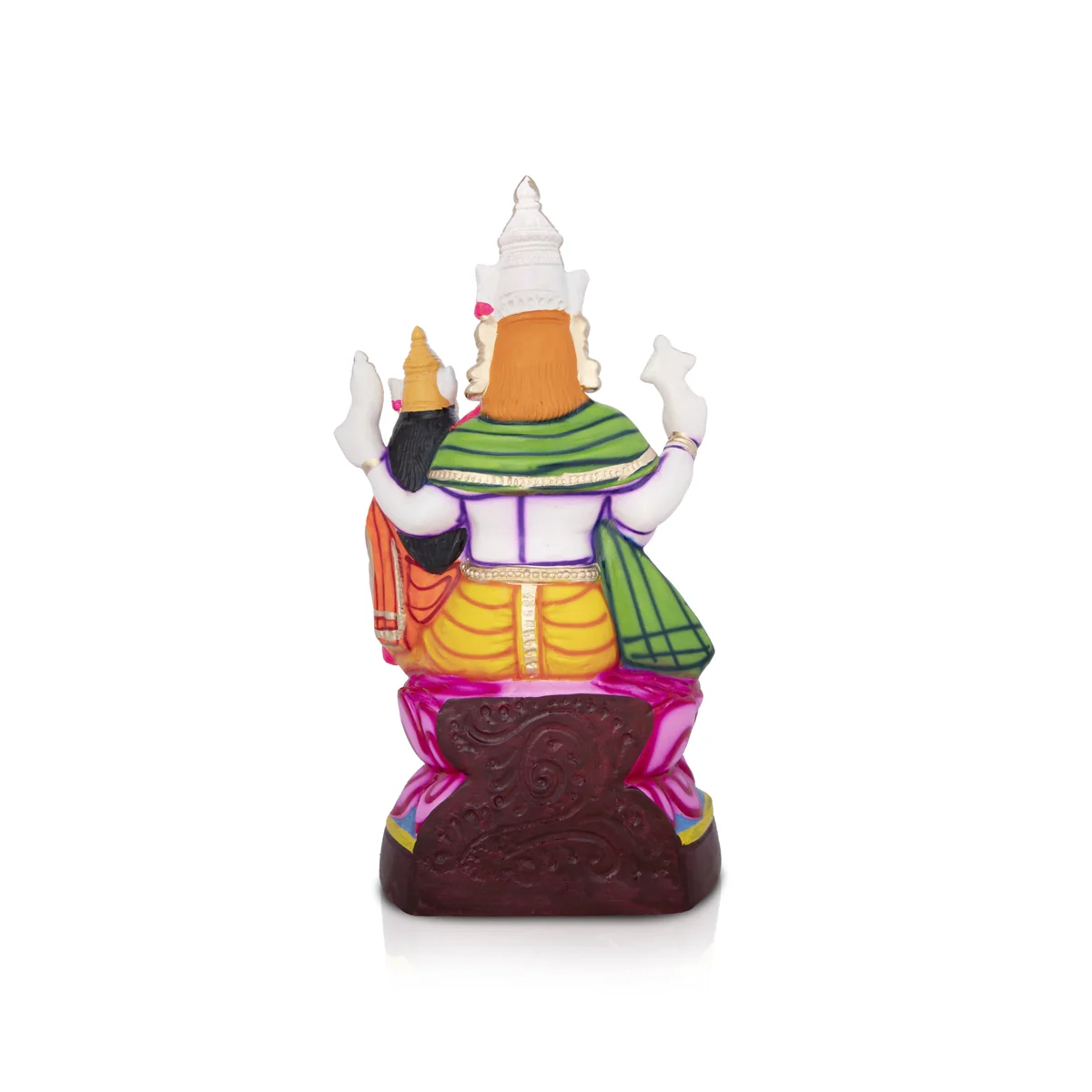 Lakshmi Hayagreevar Paper Mache Golu Bommai - 22 x 11 Inches | Giri Golu Doll/ Navaratri Golu Bomma/Gombe/Bommai - Image 5