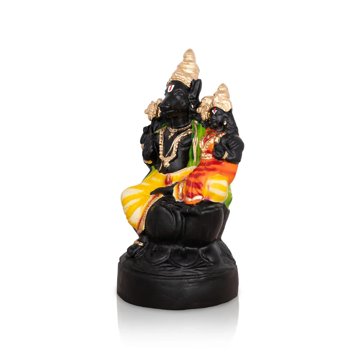 Lakshmi Hayagriva Statue Paper Mache Golu Bommai- 10 X 5 Inches | Giri Golu Doll/Navaratri Gombe/Navratri Décor - Image 3