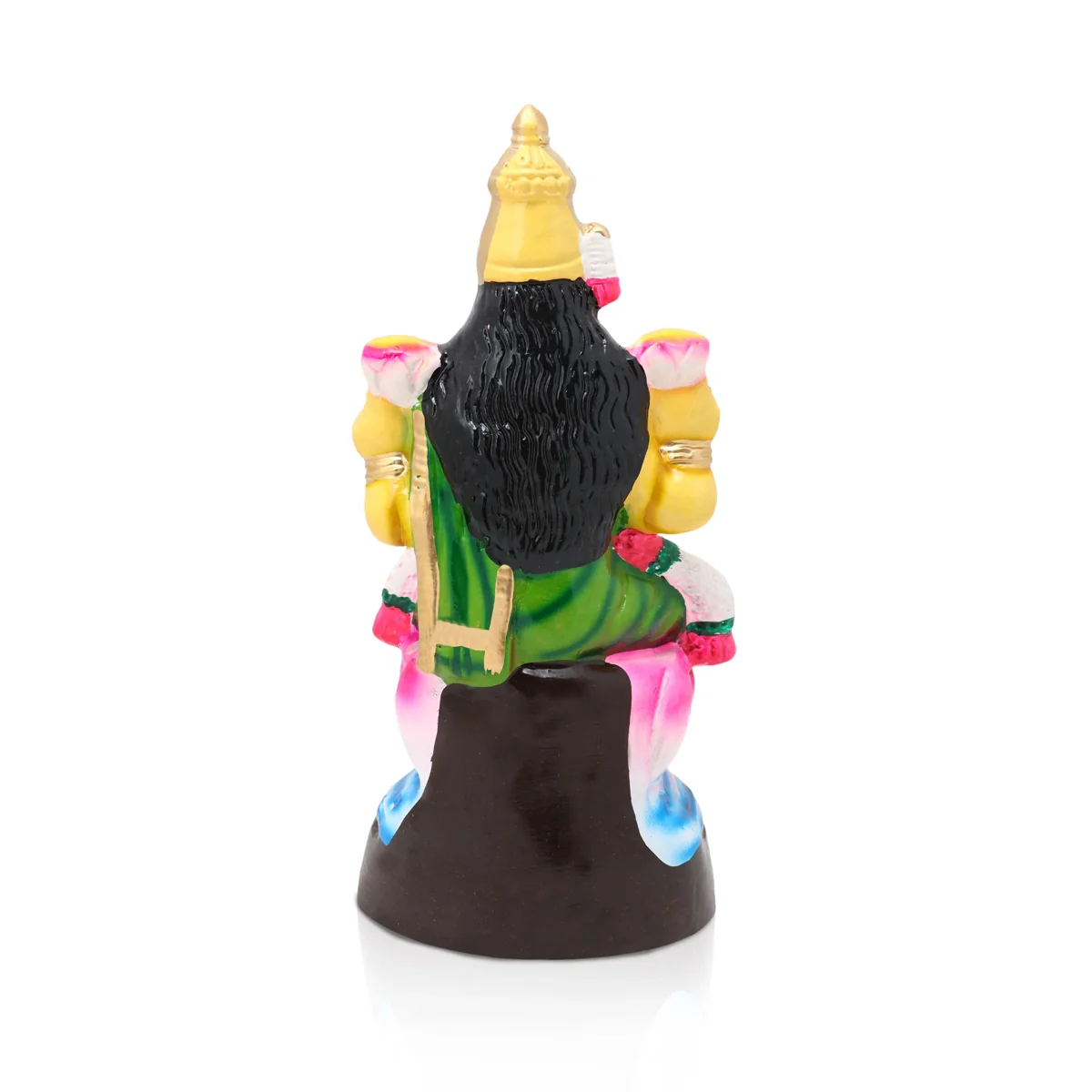 Lakshmi Idol Paper Mache Golu Bommai - 11 X 5 Inches | Navaratri Golu Gombe/ Giri Golu Doll/ Navratri Decor - Image 6