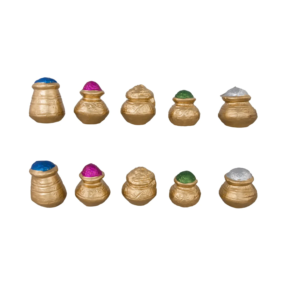 Lakshmi Kuberar Clay Golu Bommai Set - 12 x 8.5 Inches | Giri Golu Doll/ Navaratri Golu Bomma/Gombe/Bommai - Image 4