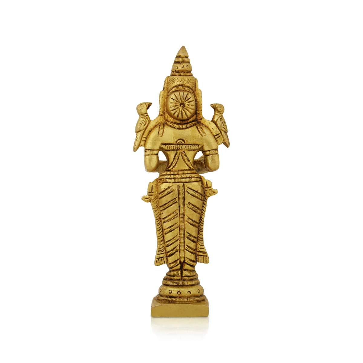 Lakshmi Lamp - 5 Inches | Lakshmi Vilaku/ Antique Brass Vilakku/ Laxmi Deepam for Pooja/ 240 Gms Approx - Image 2