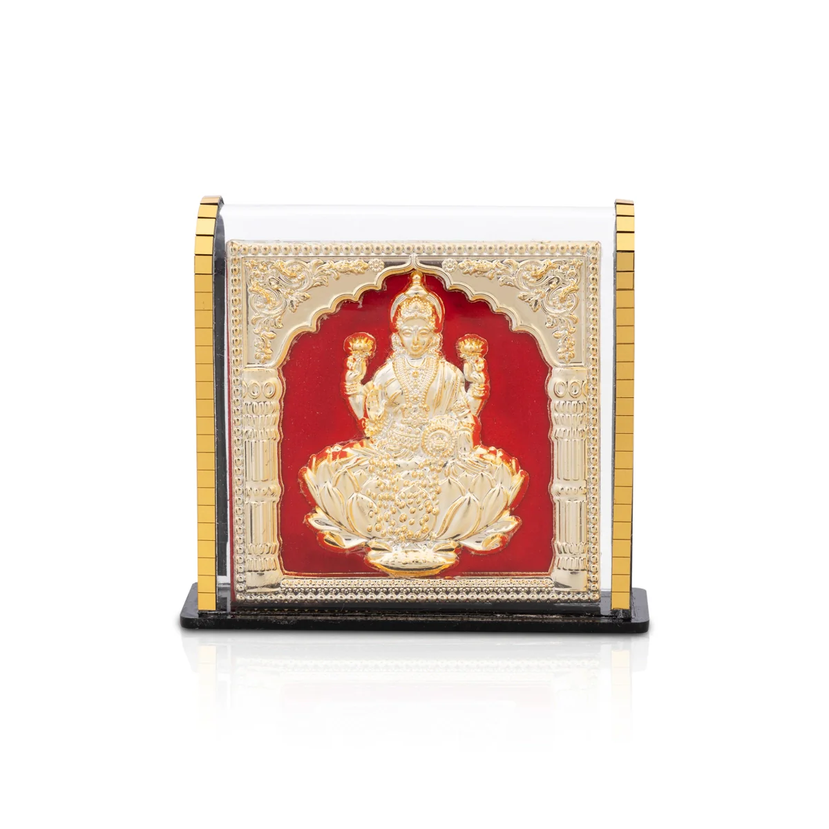 Lakshmi Murti Acrylic Photo Frame - 2.75 x 3 Inches | Acrylic Picture Frame/ Acrylic Photo Stand for Car - Image 2