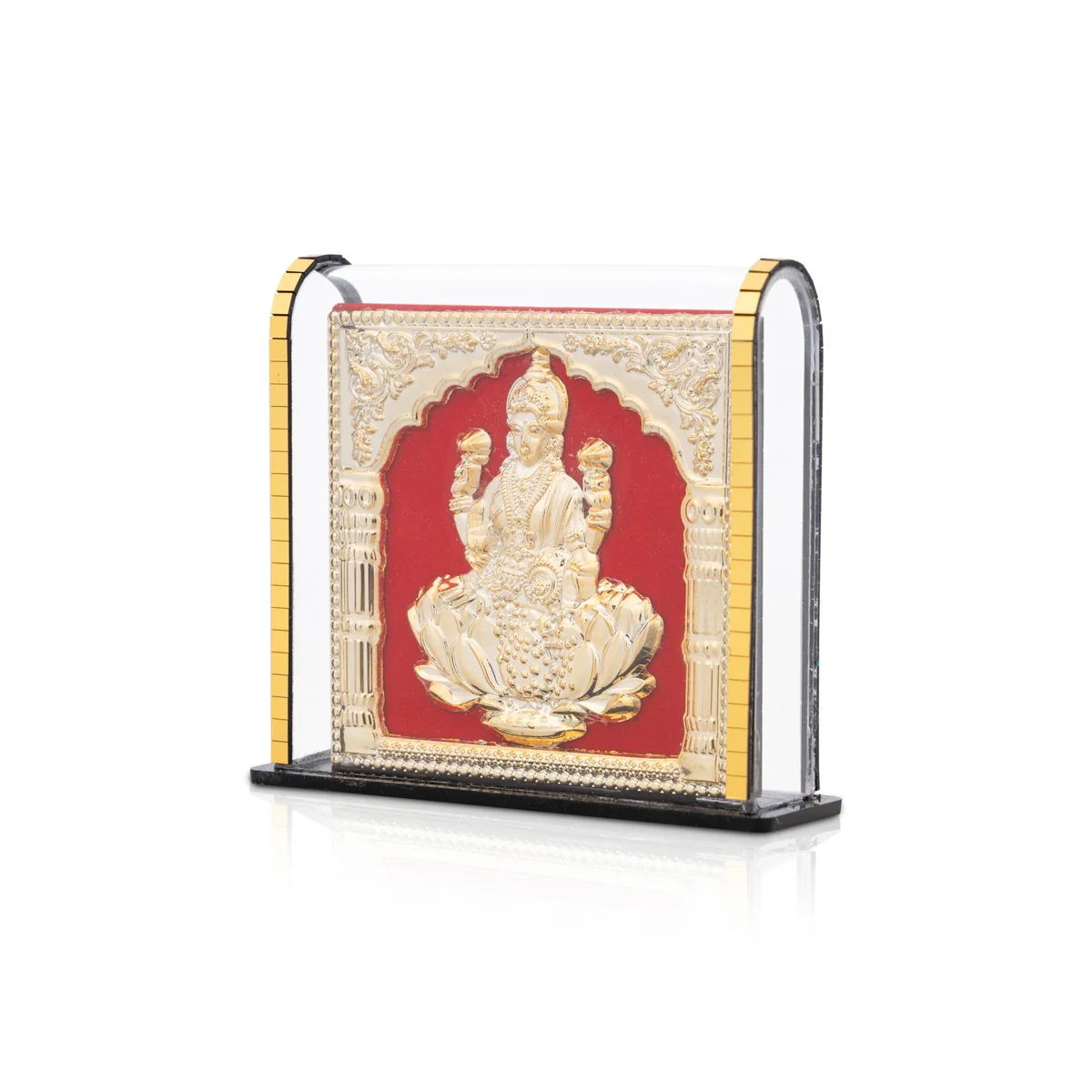 Lakshmi Murti Acrylic Photo Frame - 2.75 x 3 Inches | Acrylic Picture Frame/ Acrylic Photo Stand for Car - Image 3