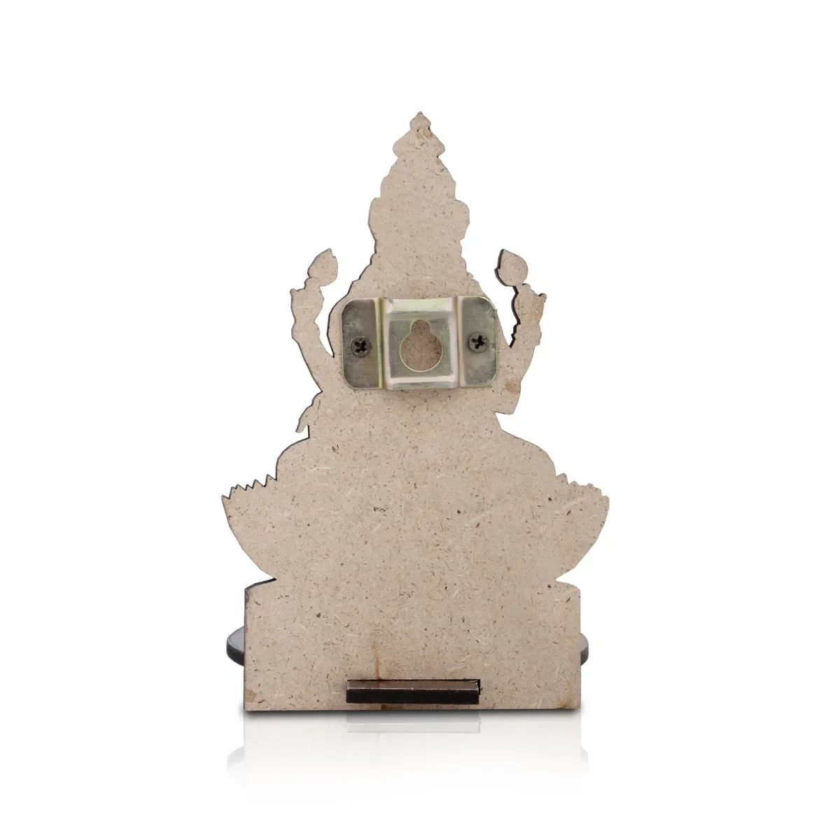 Lakshmi Murti With Kolam Stand - 5 X 4 Inches | Deity With Rangoli Design Wooden Bajot For Pooja Room Decor - Image 6