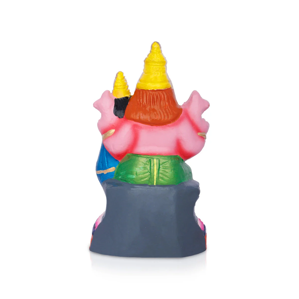 Lakshmi Narasimha Idol Clay Golu Bommai - 9.5 X 5 Inches | Giri Golu Doll/ Navaratri Gombe/ Navratri Decor - Image 5
