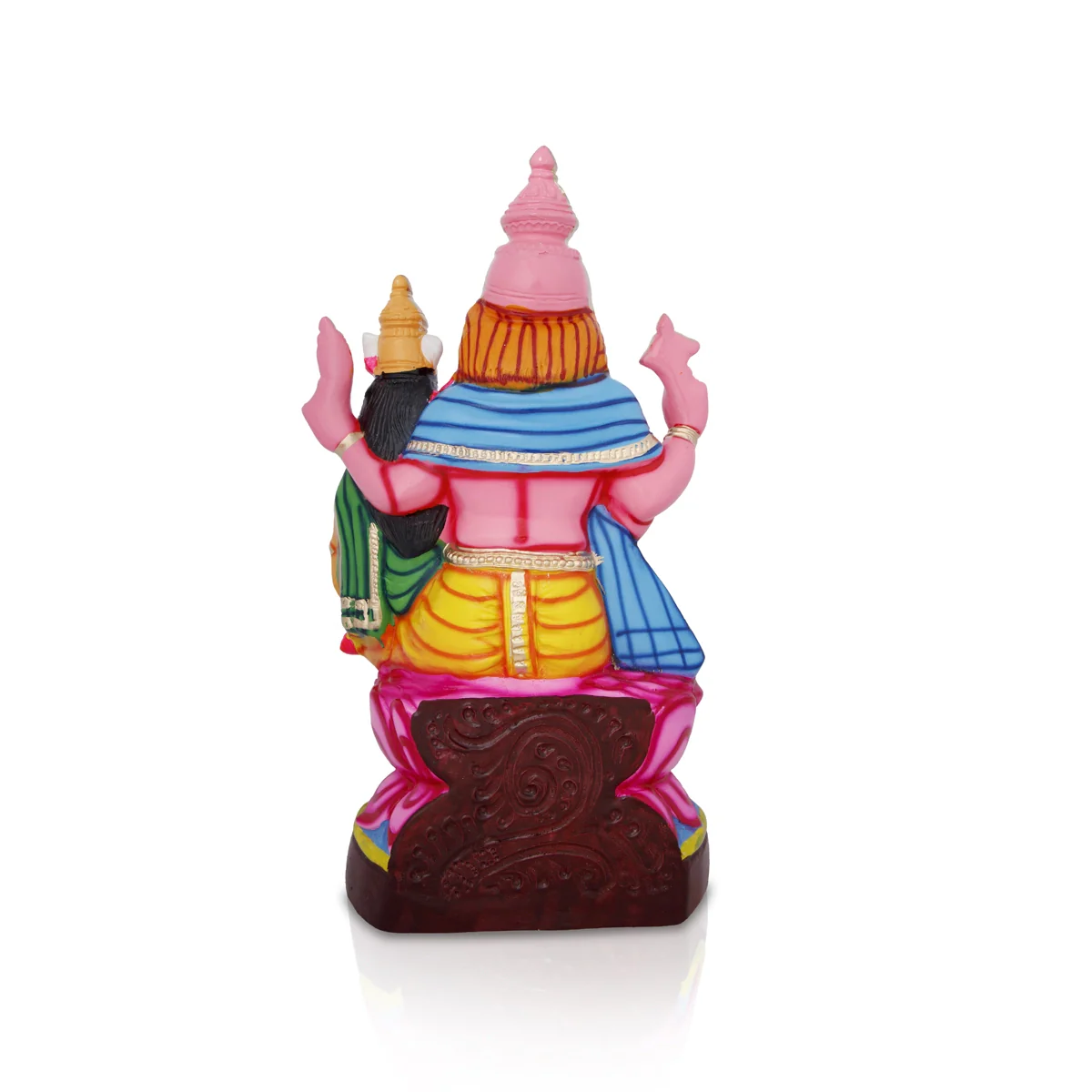 Lakshmi Narasimhar Paper Mache Golu Bommai - 22 x 11 Inches | Giri Golu Doll/ Navaratri Golu Bomma/Gombe/Bommai - Image 5